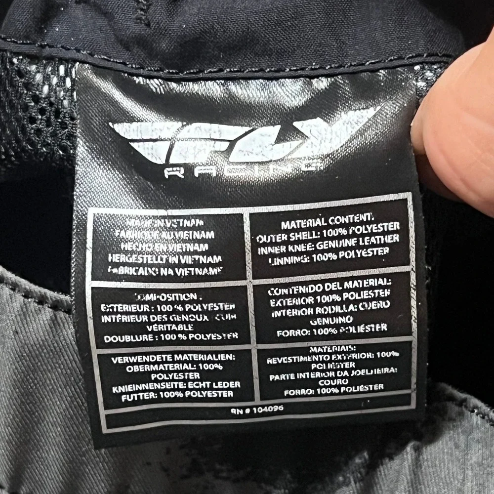 Fly Racing Radium Kids Grey Black Camo Bicycle Motocross Pants Size 24
